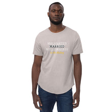 Load image into Gallery viewer, Melanated Married Millionaires Manifesting Men&#39;s Curved Hem T-Shirt
